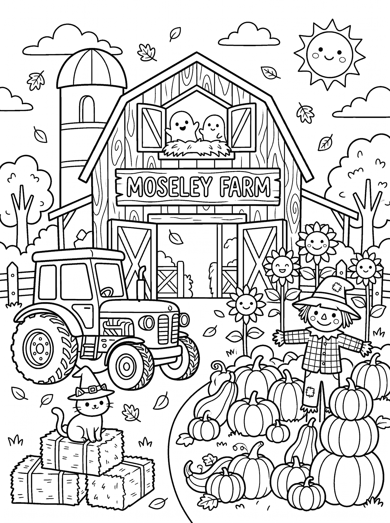 The Friendly Pumpkin Barn of Moseley — Midlothian Weekly printable coloring page